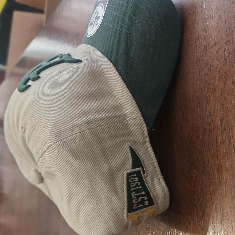 47 Brand Green and Tan A's Cap - Picture 4 of 6